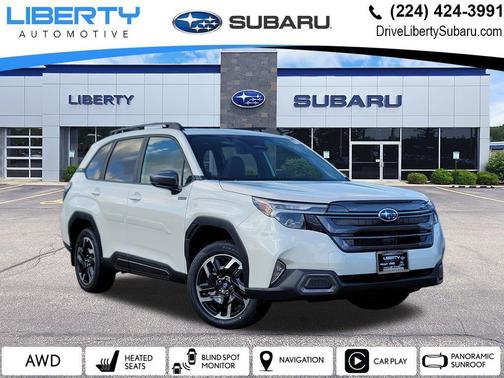 Crystal White Pearl 2026 Subaru Forester Hybrid Limited