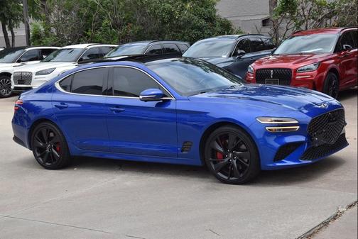 Mallorca Blue 2023 Genesis G70 3.3T RWD