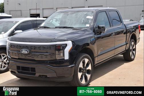 Agate Black 2025 Ford F-150 Lightning Platinum