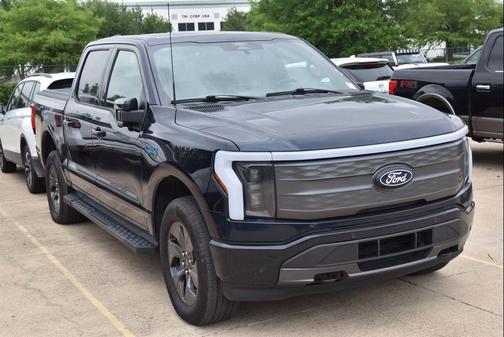Antimatter Blue 2025 Ford F-150 Lightning LARIAT