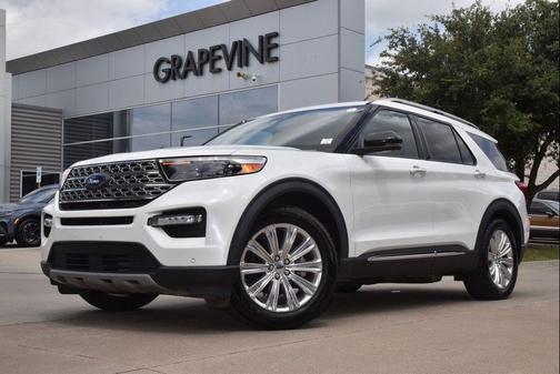 Star White Metallic Tri-Coat 2020 Ford Explorer Limited
