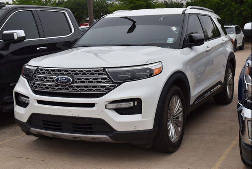 Star White Metallic Tri-Coat 2020 Ford Explorer Limited