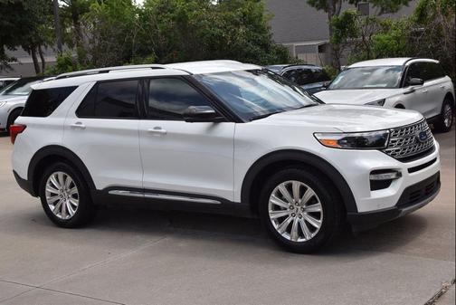 Star White Metallic Tri-Coat 2020 Ford Explorer Limited