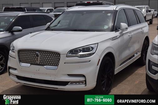 Pristine White Metallic Tri-Coat 2022 Lincoln Aviator Reserve AWD