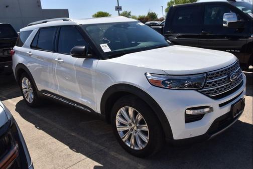 Star White Metallic Tri-Coat 2023 Ford Explorer Limited