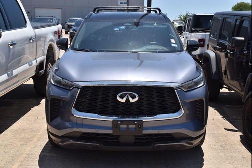 Moonbow Blue/Black Obsidian 2023 INFINITI QX60 AUTOGRAPH