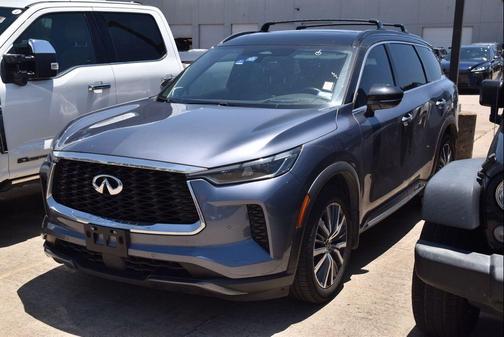 Moonbow Blue/Black Obsidian 2023 INFINITI QX60 AUTOGRAPH