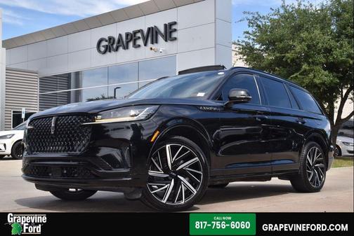 Infinite Black Metallic Clearcoat 2025 Lincoln Aviator Black Label AWD