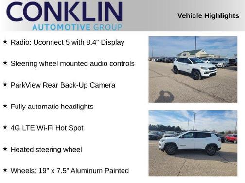 Bright White Clearcoat 2026 Jeep Compass Latitude