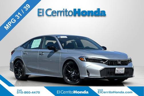 Solar Silver Metallic 2025 Honda Civic