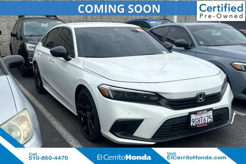 Platinum White Pearl 2023 Honda Civic