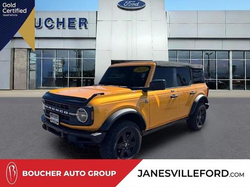 CYBER ORANGE MET TRI-COAT 2021 Ford Bronco BLACK DIAMOND