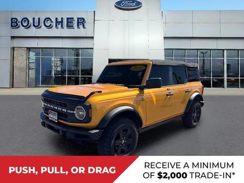 CYBER ORANGE MET TRI-COAT 2021 Ford Bronco BLACK DIAMOND