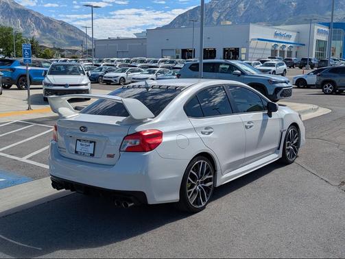 Crystal White Pearl 2020 Subaru WRX STI Limited w/Wing