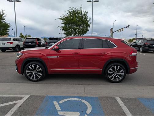 Aurora Red Metallic 2020 Volkswagen Atlas Cross Sport 3.6L V6 SEL Premium R-Line