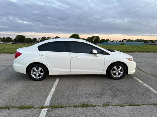 White 2012 Honda Civic CNG Sedan Automatic T