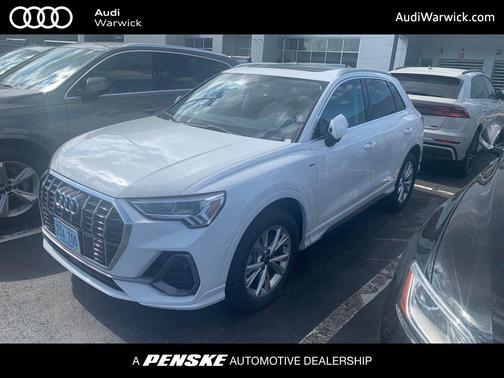 Glacier White 2025 Audi Q3 45 S line Premium Plus