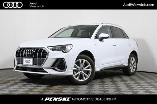 Glacier White 2025 Audi Q3 45 S line Premium Plus