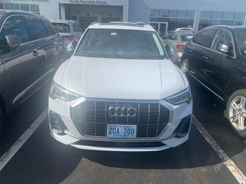 Glacier White 2025 Audi Q3 45 S line Premium Plus