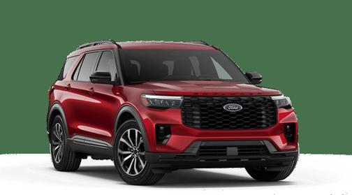 Rapid Red Metallic Tinted Clearcoat 2026 Ford Explorer ST-Line