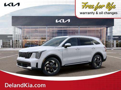 White Pearl 2026 Kia Sorento Hybrid EX