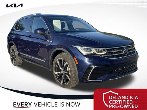Atlantic Blue Metallic 2022 Volkswagen Tiguan 2.0T SEL R-Line 4MOTION