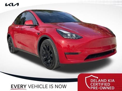 Red Multi-Coat 2023 Tesla Model Y Long Range Dual Motor All-Wheel Drive