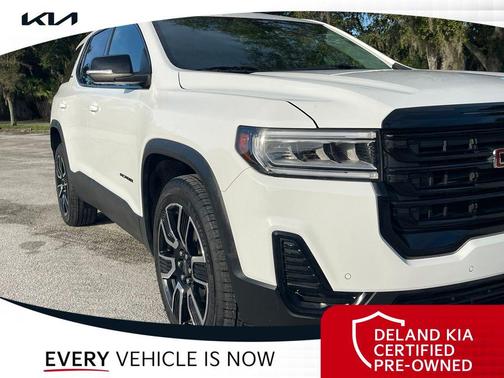 Summit White 2021 GMC Acadia AWD SLE