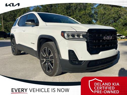 Summit White 2021 GMC Acadia AWD SLE