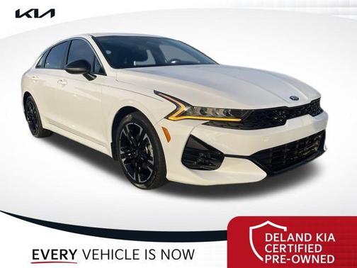 Glacial White Pearl 2021 Kia K5 GT-Line Sedan