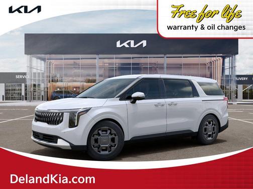 White Pearl 2026 Kia Carnival Hybrid EX