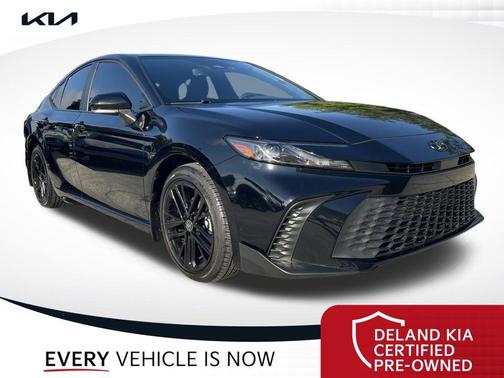 Midnight Black Metallic 2025 Toyota Camry SE