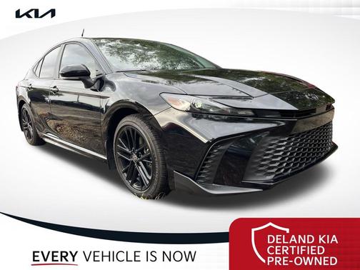 Midnight Black Metallic 2025 Toyota Camry SE