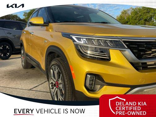 Starbright Yellow 2023 Kia Seltos SX Turbo
