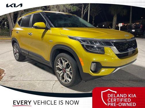 Starbright Yellow 2023 Kia Seltos SX Turbo