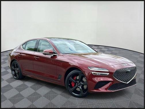 Red 2026 Genesis G70 3.3T Sport Prestige