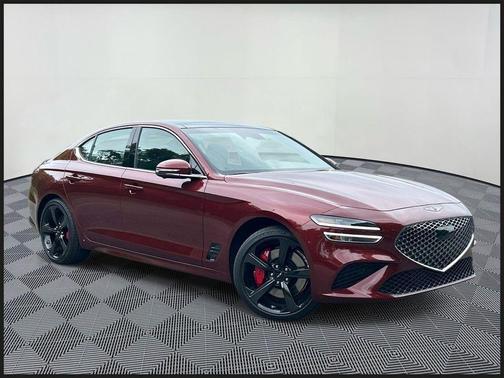 Red 2026 Genesis G70 3.3T Sport Prestige