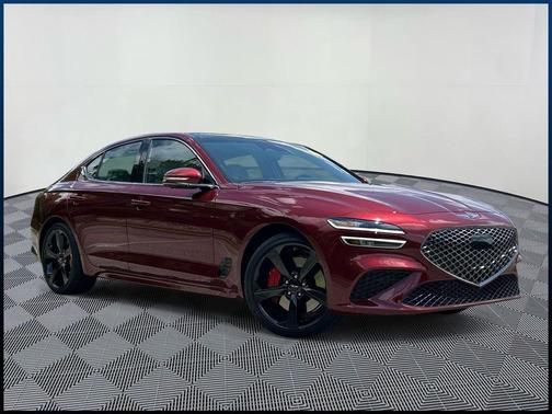 Red 2026 Genesis G70 3.3T Sport Prestige