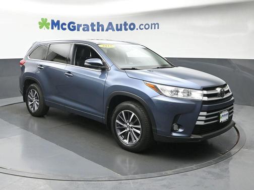 Shoreline Blue Pearl 2018 Toyota Highlander XLE