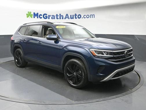 Tourmaline Blue Metallic 2022 Volkswagen Atlas 3.6L SE w/Technology