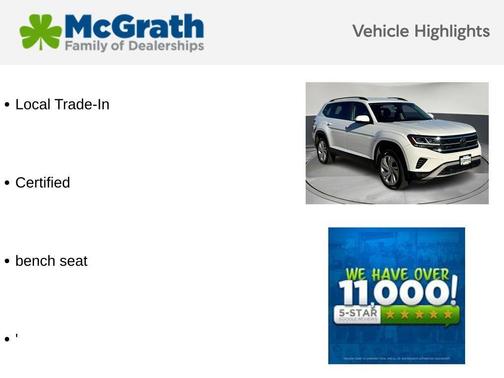 2022 Volkswagen Atlas 3.6L SE w/Technology