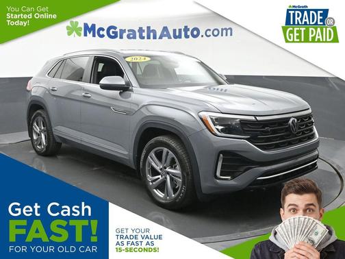 Pure Gray 2024 Volkswagen Atlas Cross Sport 2.0T SEL R-Line