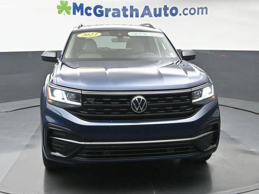 Tourmaline Blue Metallic 2023 Volkswagen Atlas 3.6 V6 SEL R-Line Black