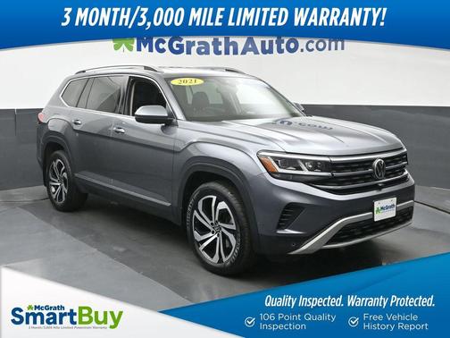 Platinum Gray Metallic 2021 Volkswagen Atlas 3.6 V6 SEL Premium