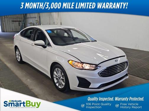 White Platinum Clearcoat Metallic 2019 Ford Fusion SE