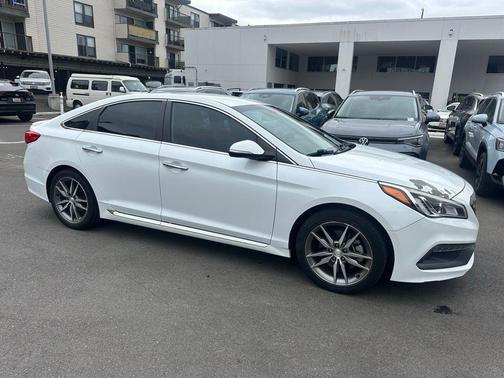 Quartz White Pearl 2015 Hyundai SONATA Sport 2.0T
