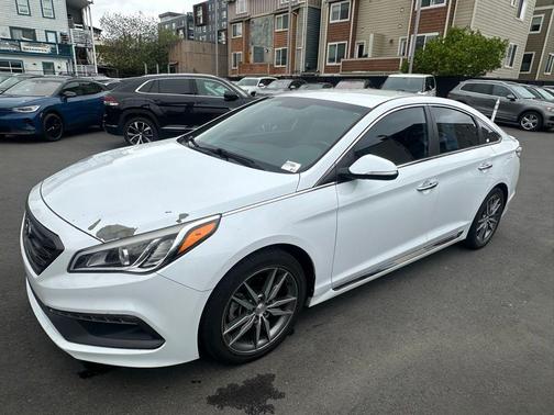 Quartz White Pearl 2015 Hyundai SONATA Sport 2.0T