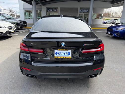 Black Sapphire Metallic 2021 BMW M550 i xDrive