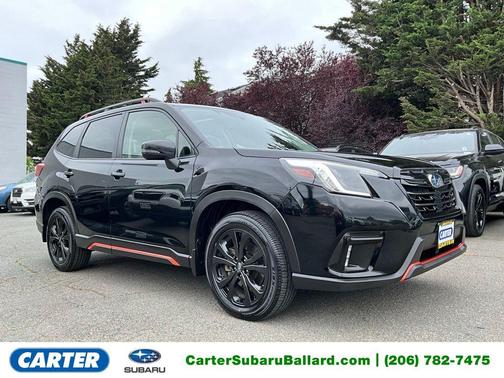 Crystal Black Silica 2023 Subaru Forester Sport