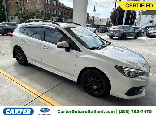 Crystal White Pearl 2023 Subaru Impreza Sport
